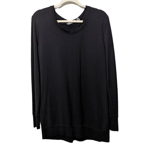 ATHLETA Women's Coaster Go-To Sweatshirt in Black M - Picture 1 of 6